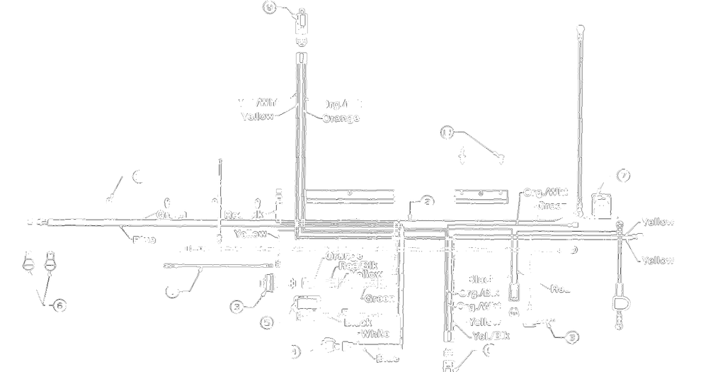 Electrical/Switches Diagram and Parts List for 136L660F000 1996 Yard Machines Lawn Tractor